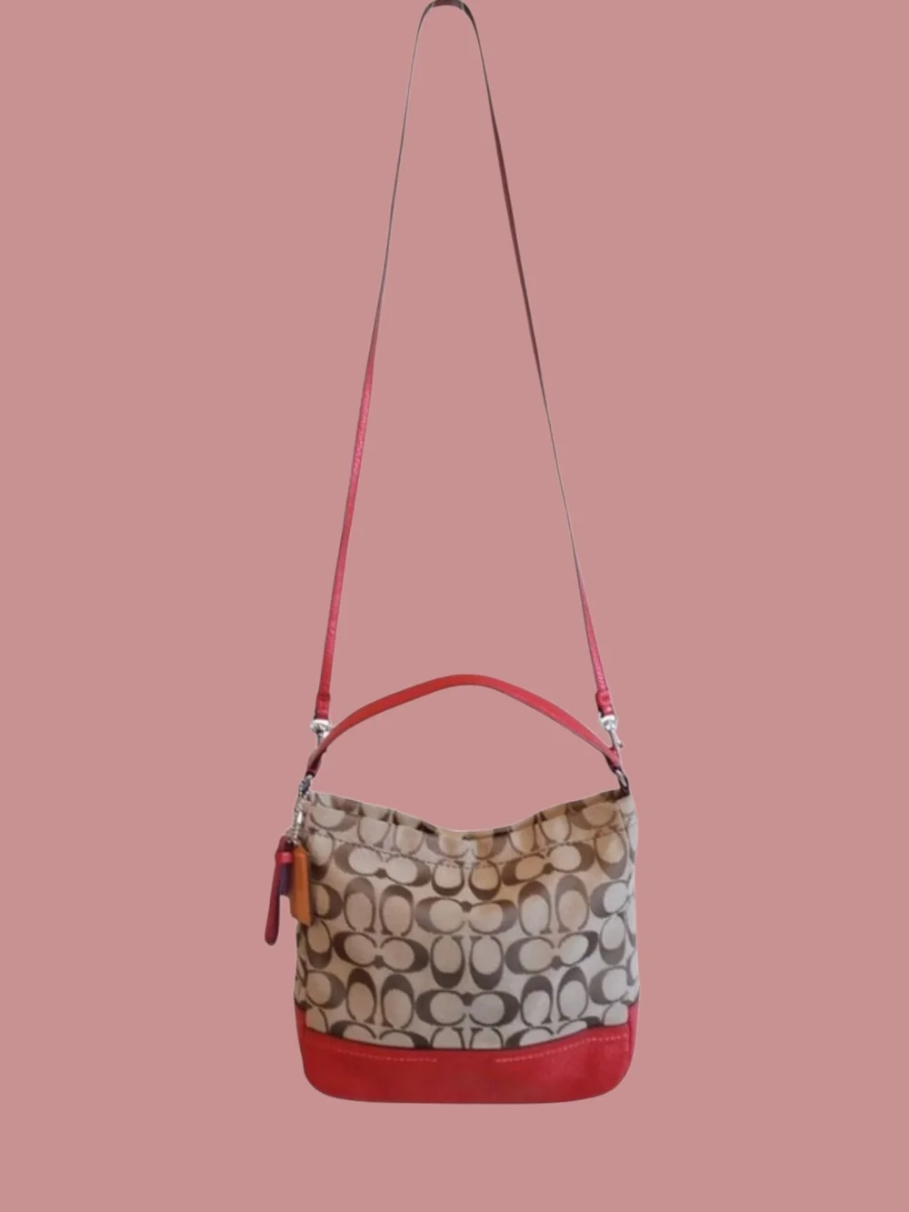 Coach Park Signature Canvas Hobo Bag/Crossbody EUC